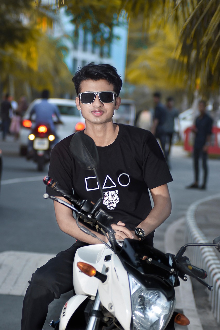 bangladeshi biker, motorbike, motorcycle, street, road, portrait, outdoors, bangladesh